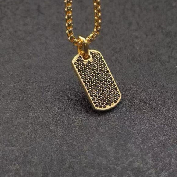 David Yurman Cool Gold Tag Necklace - Picture 3 of 3